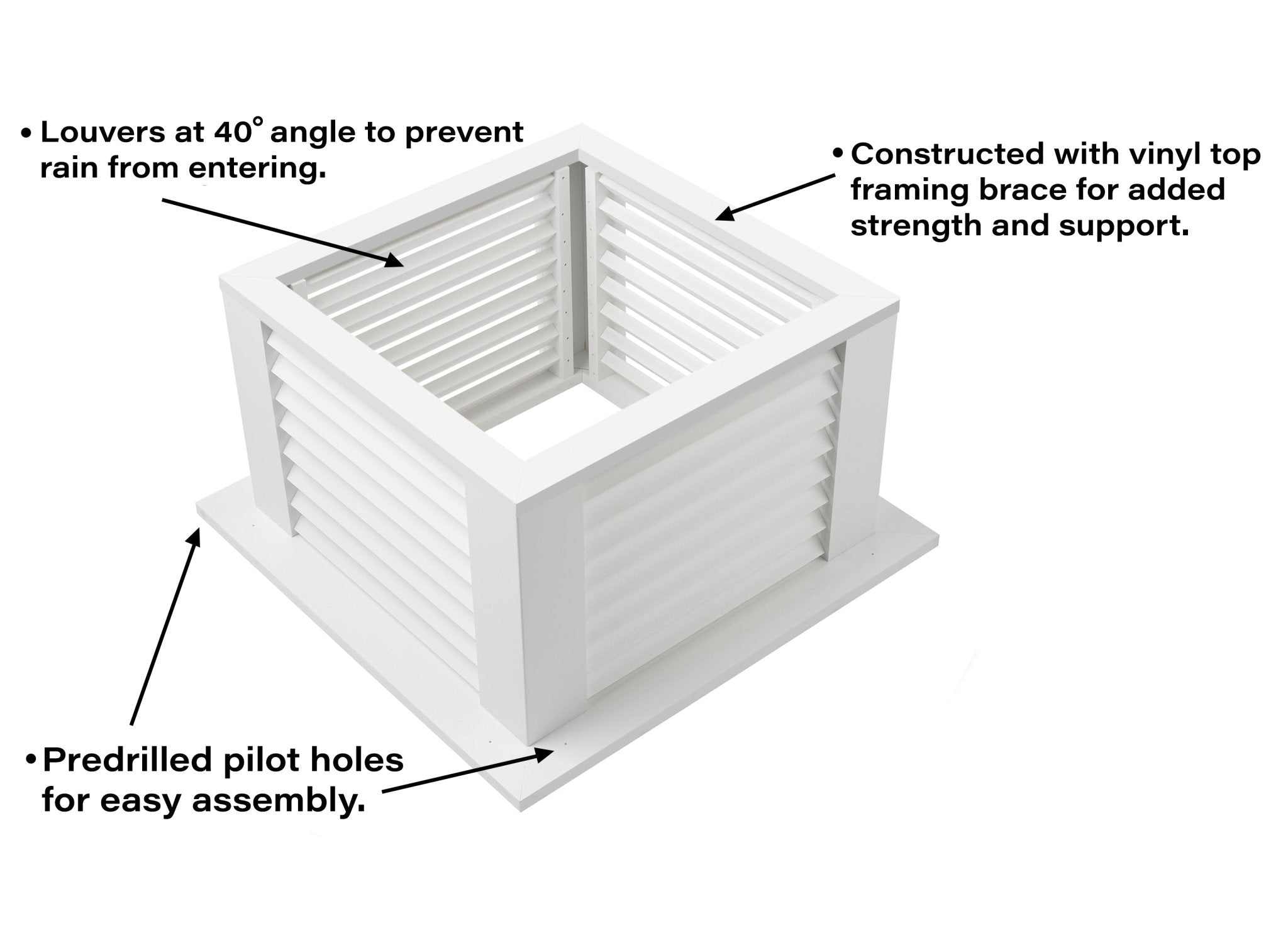 Cornwall Vinyl Cupola - Weatherproof Decorative Roof Vent for Home & Garden - Perfect for Barns, Sheds, and Outdoor Structures