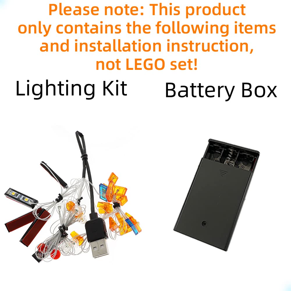 GEAMENT LED Light Kit for LEGO Technic 42128 Heavy-Duty Tow Truck - Compatible Building Block Lighting Set (Model Not Included) - Perfect for Night Display, Model Car Shows & LEGO Enthusiast Collections