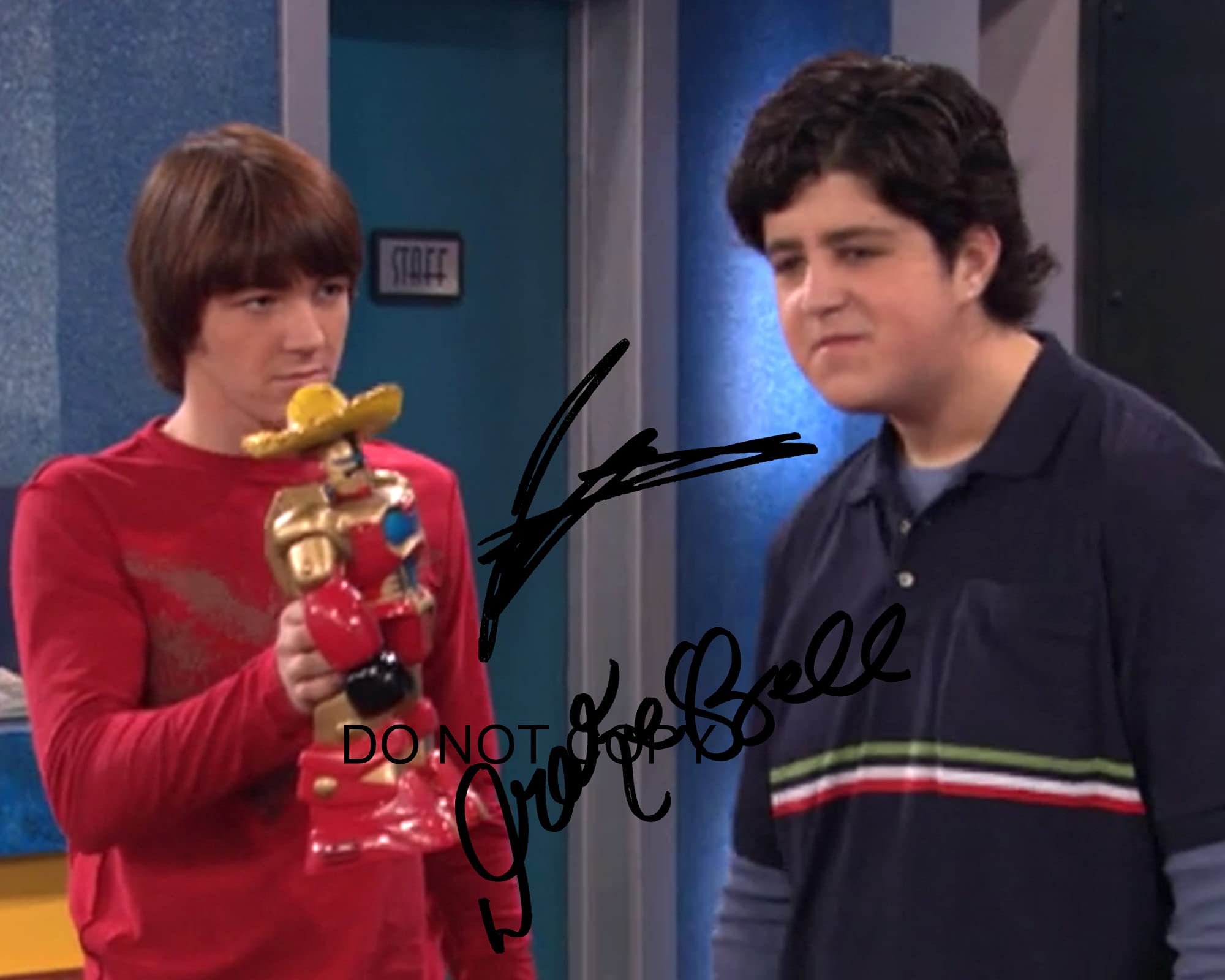 Drake & Josh Signed 11x14 Photo Reprint - Authentic RP Drake Bell Nickelodeon Memorabilia - Perfect for TV Show Fans, Collectors & Home Decor