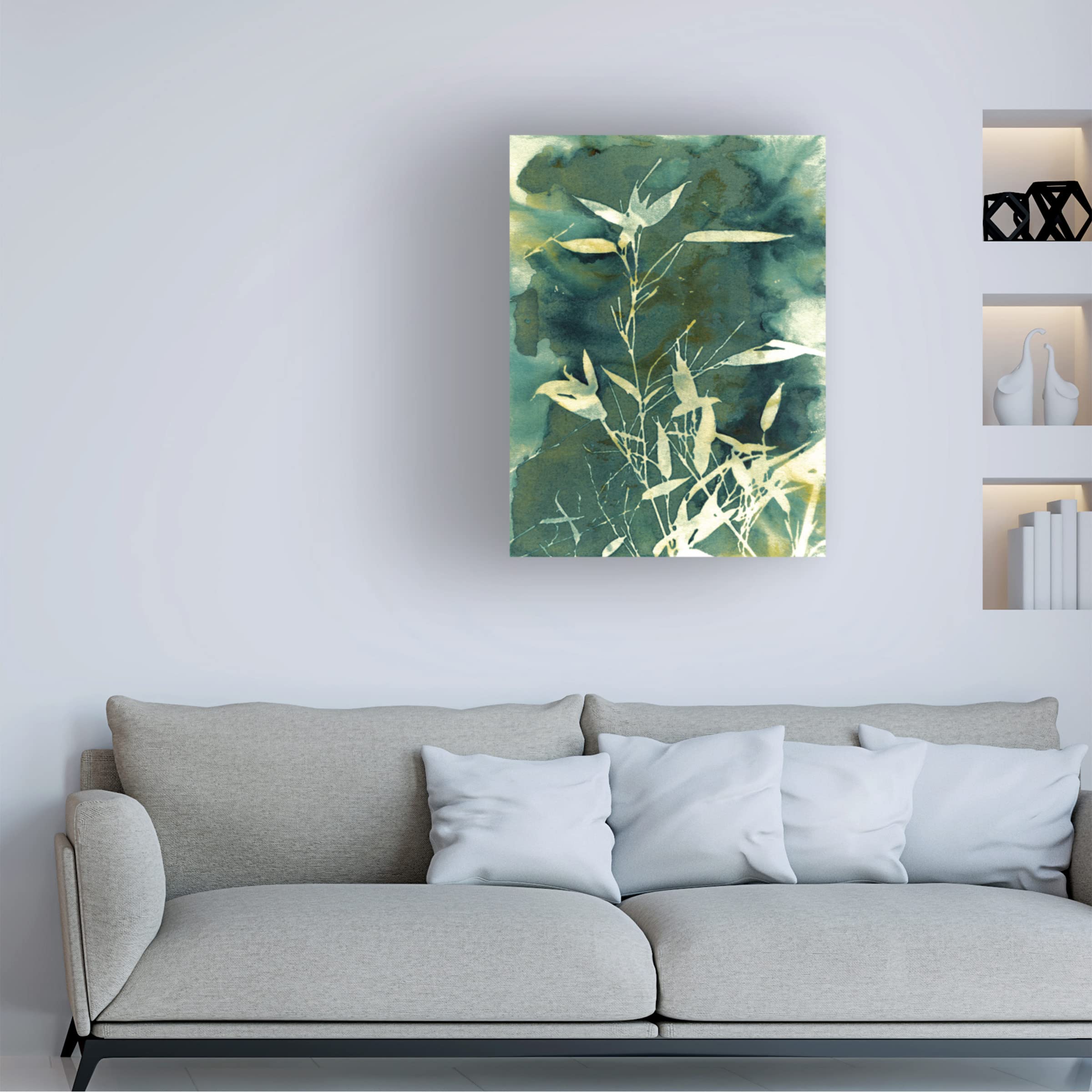 Trademark Fine Art 'Bamboo Garden' Canvas Wall Art Print by Krista McCurdy - Asian Inspired Home Decor for Living Room, Bedroom & Office