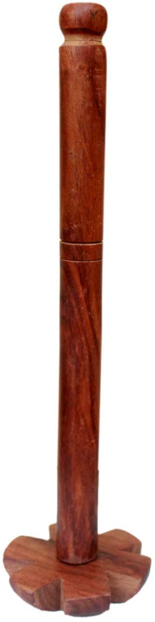 12 Inch Wooden Mathani Curd Beater - Traditional Indian Lassi Maker & Madhani Whisk for Homemade Yogurt, Smoothies & Desserts - Perfect for Kitchen & Indian Cooking