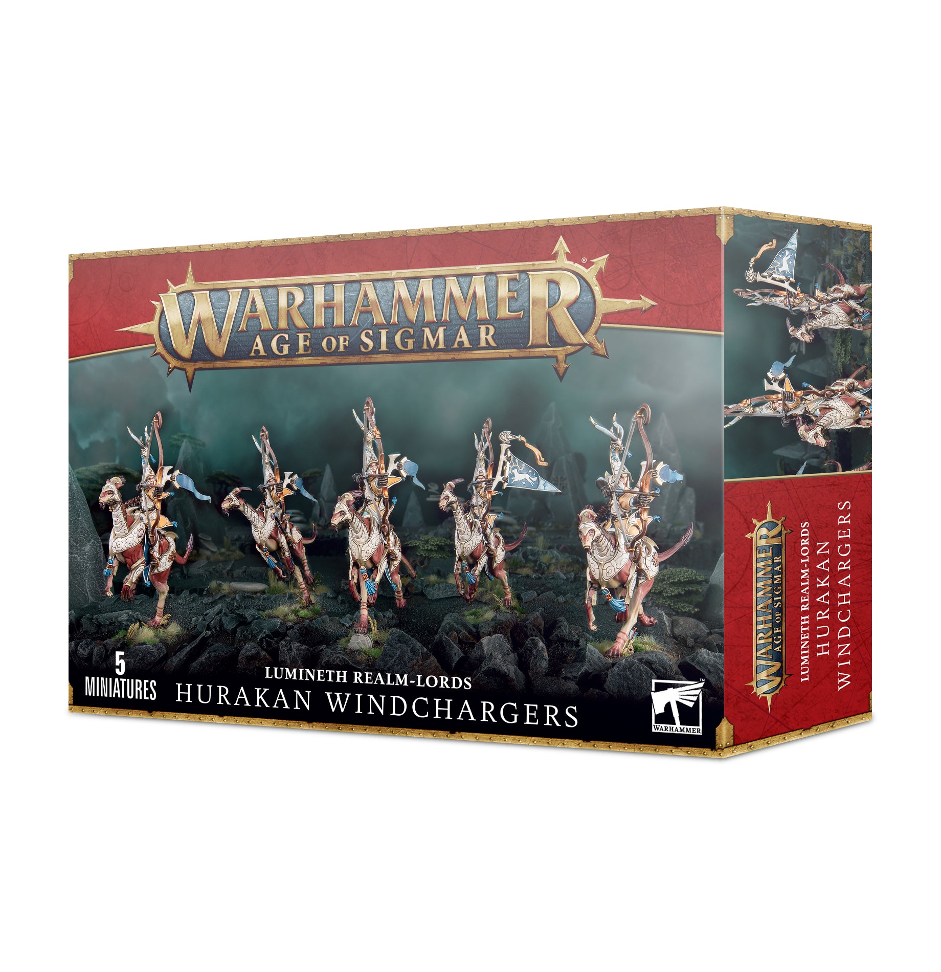 Lumineth Realm Lords: Hurakan Windchargers - Age of Sigmar Miniatures for Warhammer Tabletop Battles & Fantasy Wargaming
