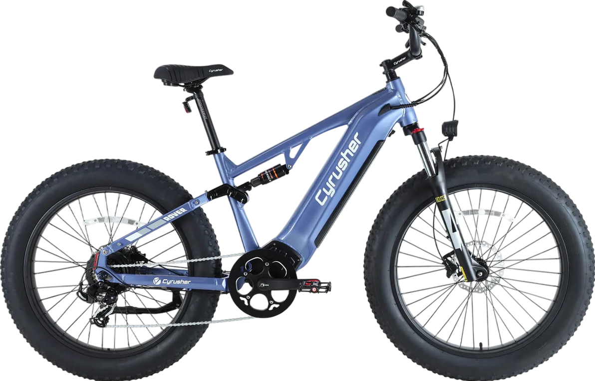 Cyrusher Rover 750W Electric Bike - 28 MPH, 62 Mile Range, Full Suspension - Perfect for Commuting, Off-Road Adventures & Urban Exploration