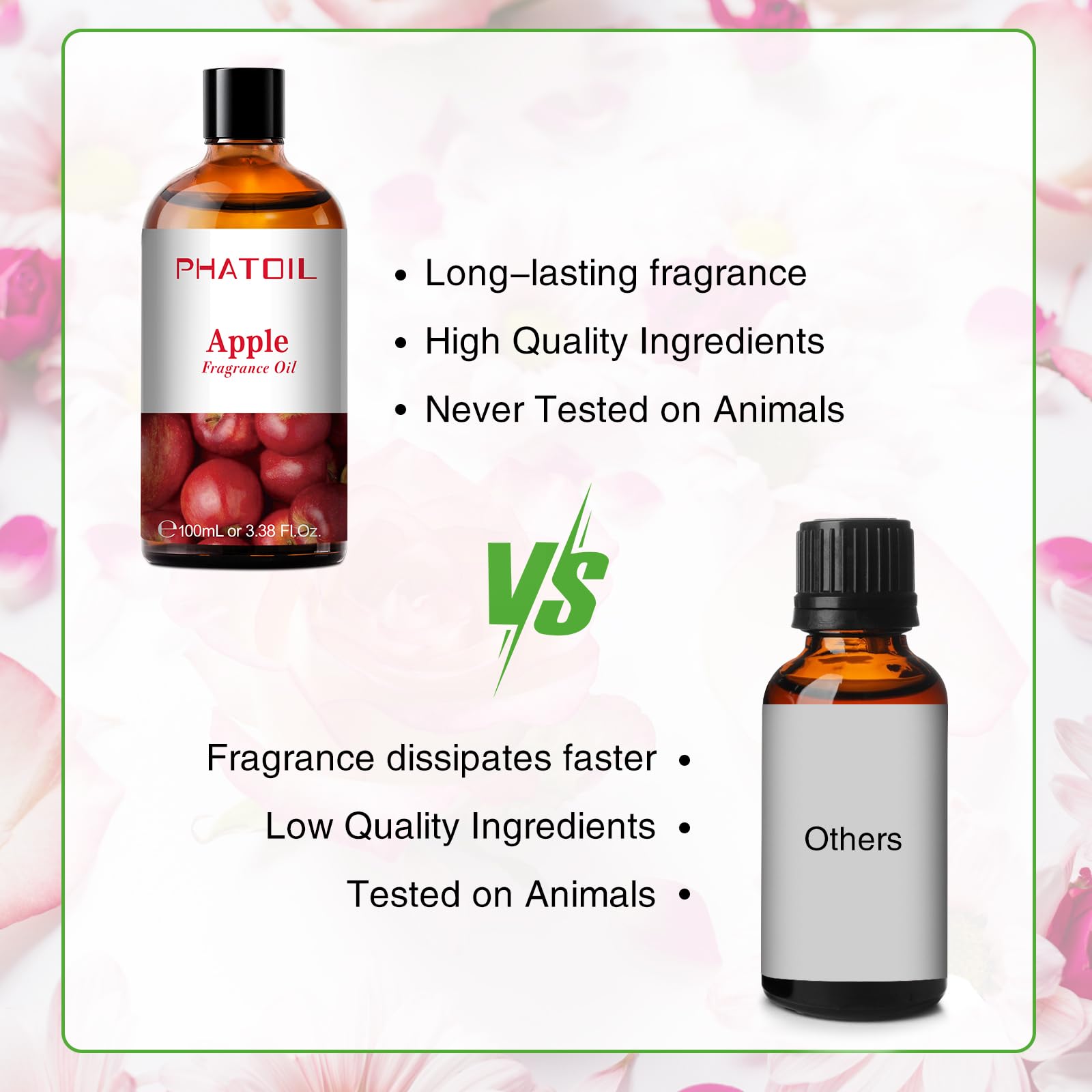 3.38 Fl Oz Apple Fragrance Essential Oil for Aromatherapy Diffusers - 100% Pure Scented Oil for Home, Yoga, Relaxation, DIY Candles & Soap Making - Perfect for Stress Relief & Aromatherapy Sessions