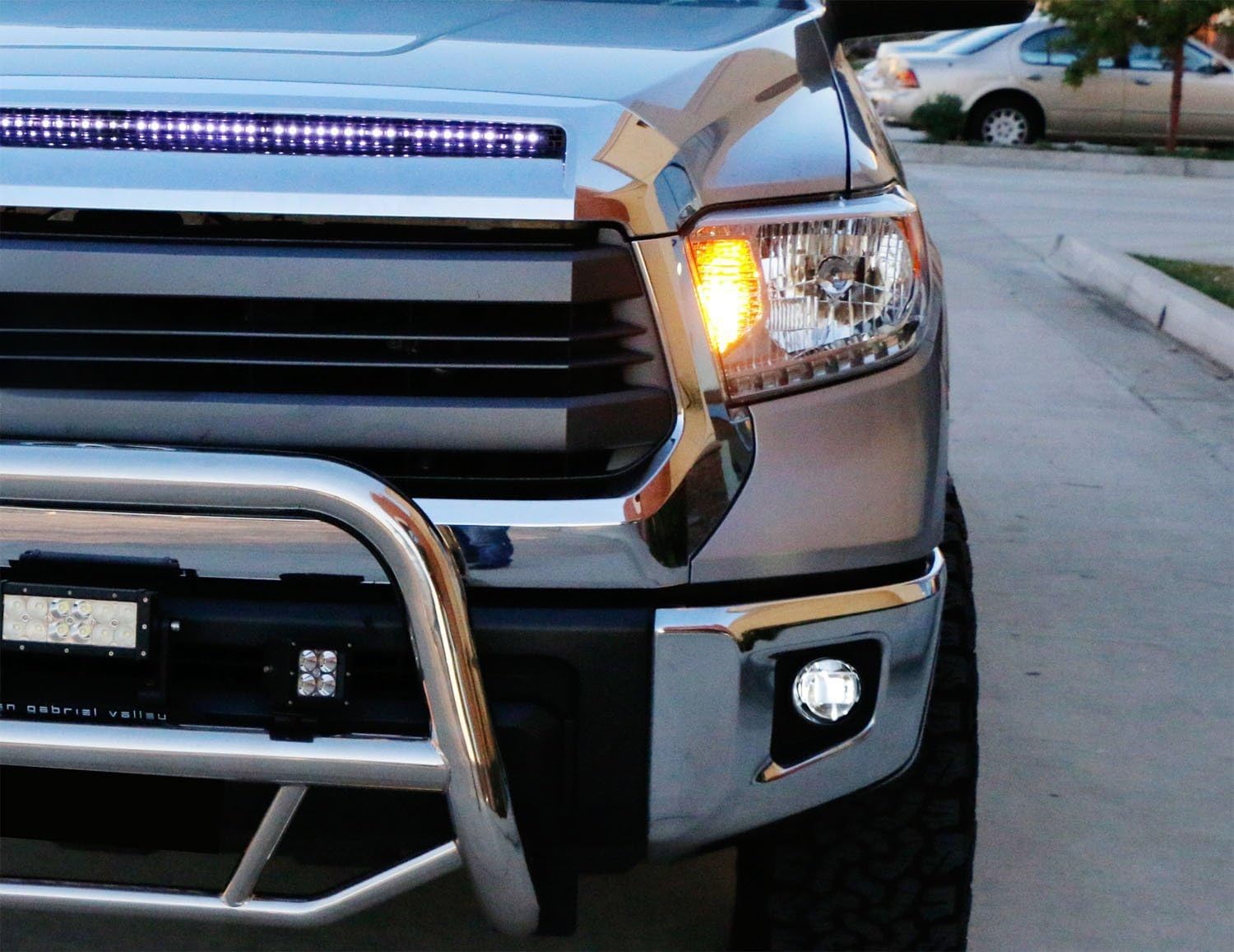iJDMTOY High Power XB-D LED Fog Lights & Driving Lights Kit for 2014-2021 Toyota Tundra - Includes Garnish Bezels & Wiring Harness | Durable Off-Road Lighting for Night Driving & Foggy Conditions