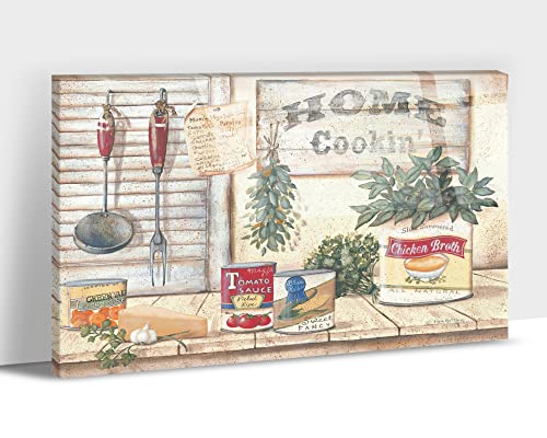 Rustic Kitchen Canvas Framed-27