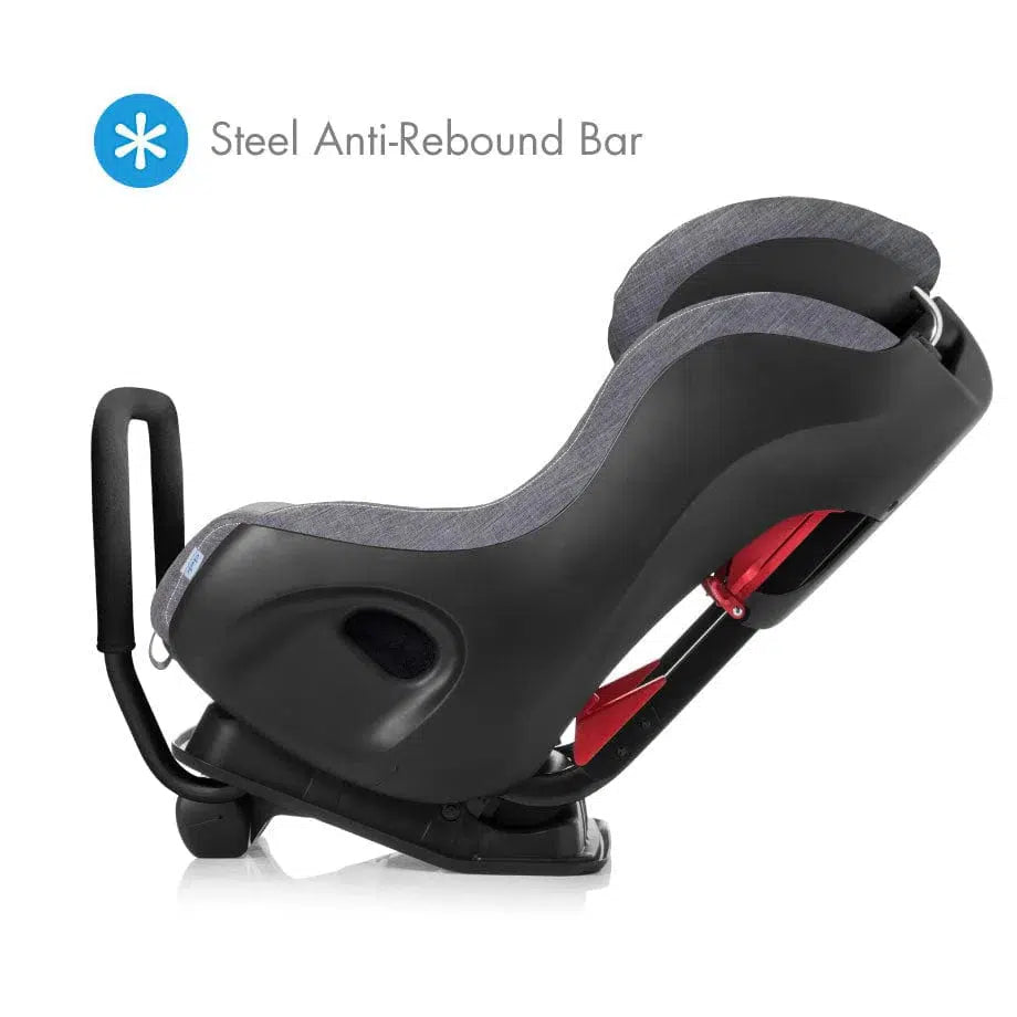 Clek Fllo Convertible Car Seat - Flame Retardant Free, Latte Ziip Design | Safe & Comfortable for Toddlers & Kids | Perfect for Family Travel & Daily Commutes