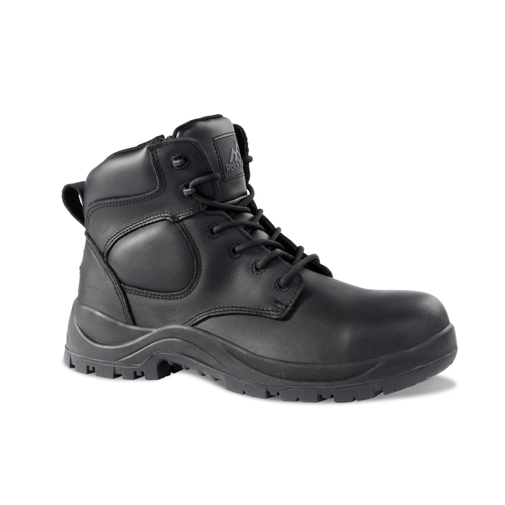 Rock Fall RF222 Jet Waterproof Safety Boots with Side Zipper - Slip Resistant Work Boots for Construction, Hiking & Outdoor Activities