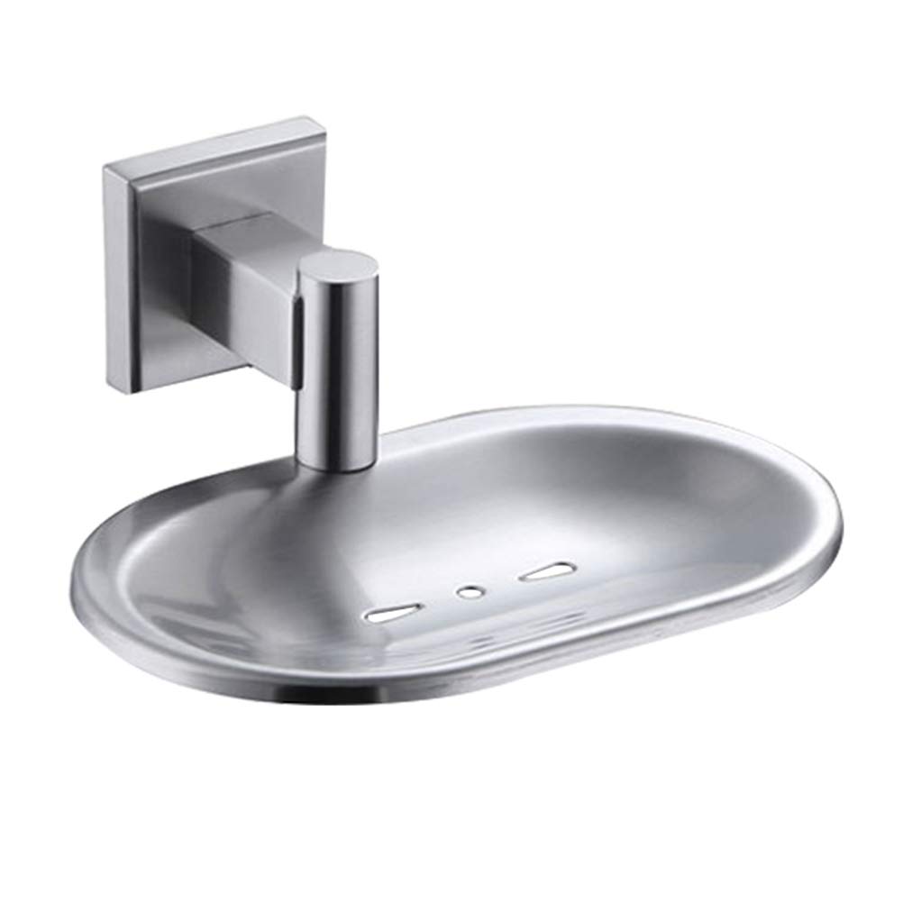 304 Stainless Steel Soap Dish Holder - Wall Mount Soap Tray with Sponge Rack, Rustproof Bathroom Organizer for Shower, Kitchen Sink & Vanity (Cabilock 9209A) - Perfect for Keeping Soaps Dry & Organized in Wet Areas