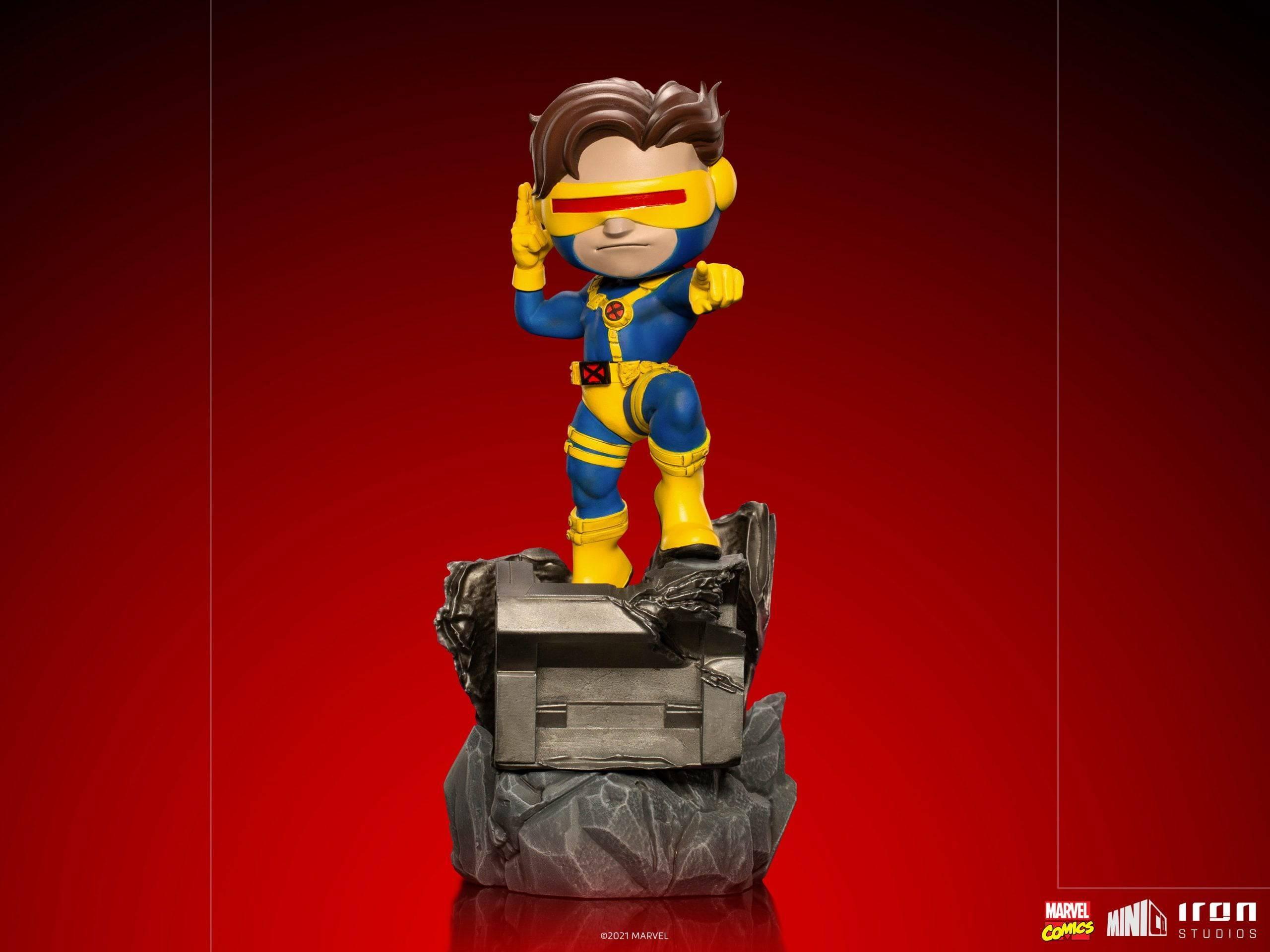 Iron Studios X-Men Cyclops MiniCo Collectible Figure - Perfect for Marvel Fans, Action Figure Displays & Comic Book Collections