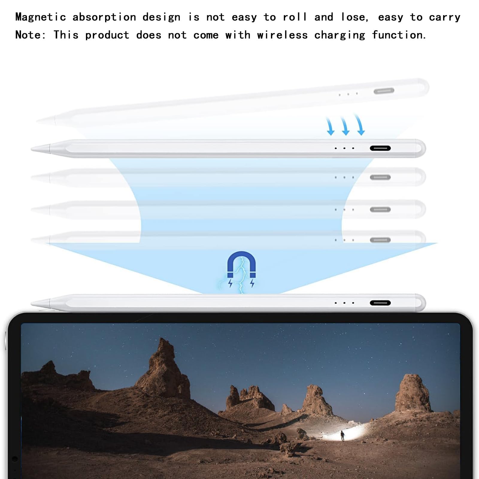 Fast Charging Stylus Pen for iPad 9th & 10th Generation - Active Pencil Compatible with iPad Pro 11