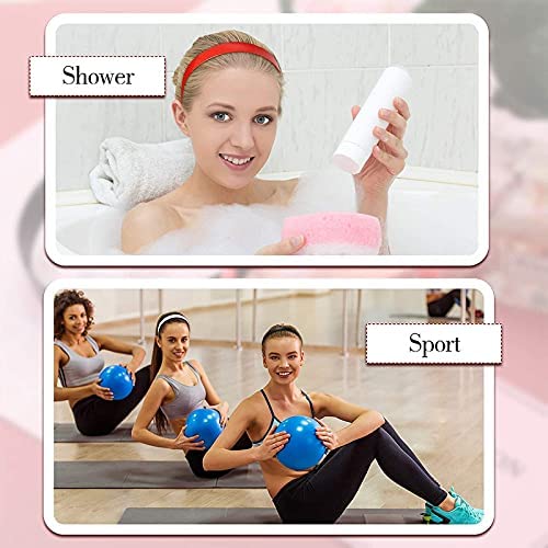 Glamifirsto 3-Pack 1 Inch Wide Plastic Headbands with Teeth - Non-Slip Hard Plastic Hairbands for Women & Girls - DIY Hair Accessories in Black, White, Red - Perfect for Crafting, Salon Styling & Everyday Wear