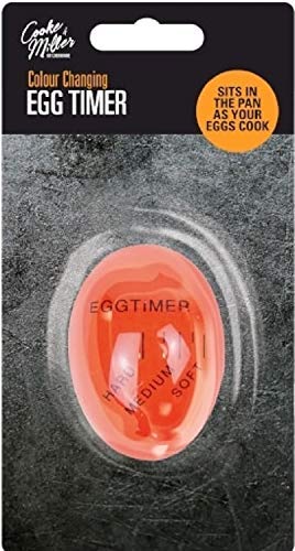 Premium Red Egg Timer for Cooking & Baking - Accurate 3-Minute Kitchen Timer - Perfect for Soft, Medium & Hard Boiled Eggs - Ideal for Home Chefs, Bakers & Meal Prep