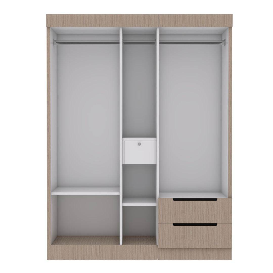 Harrison 5-Door Open Wardrobe Closet - Spacious Storage for Bedroom, Walk-In Closet & Dressing Room Organization