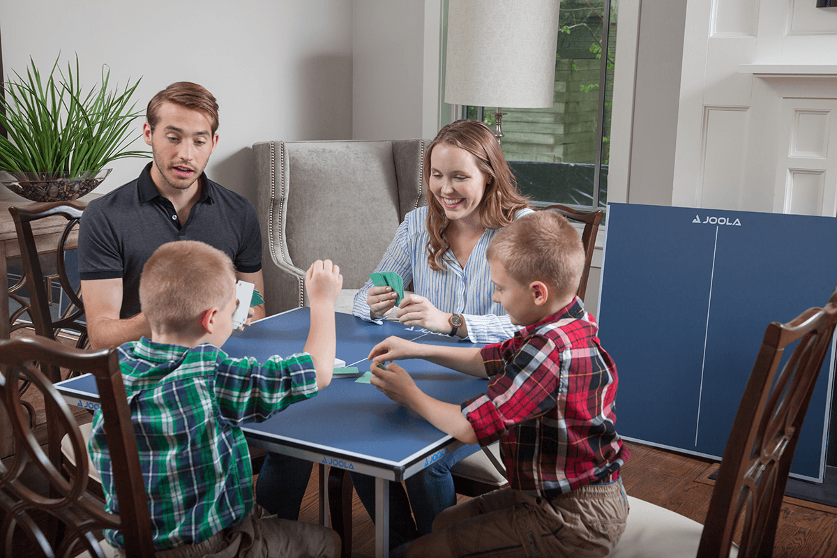 JOOLA Midsize Table Tennis Table - Indoor/Outdoor Ping Pong Table for Home, Office & Recreation | Perfect for Family Fun & Professional Practice