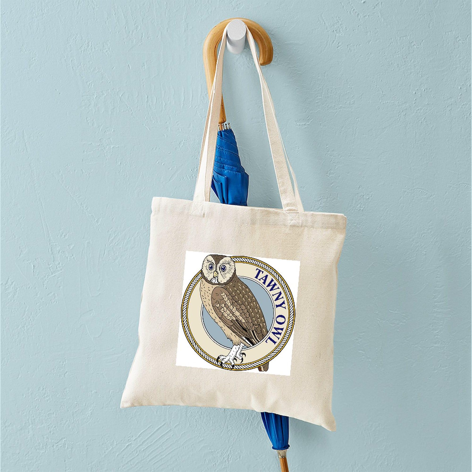 Tawny Owl Natural Canvas Tote Bag - Eco-Friendly Reusable Shopping Bag for Groceries, Beach & Daily Use | CafePress
