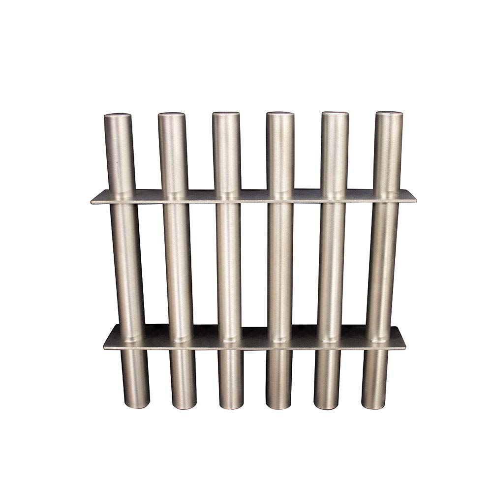 MPI Ceramic Square Grate Magnet - Heavy Duty Stainless Steel Welded Construction for Removing Ferrous Metal Contaminants - 6x6 Inch Industrial Grade Filter - Perfect for Food Processing, Recycling & Manufacturing Facilities