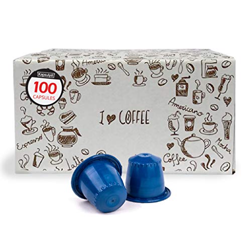 Kapsulyst Decaf Coffee Capsules Compatible with Nespresso Original - Medium Roast, 100 Count | Perfect for Home & Office Coffee Brewing, Morning Energy Boost & After-Dinner Relaxation