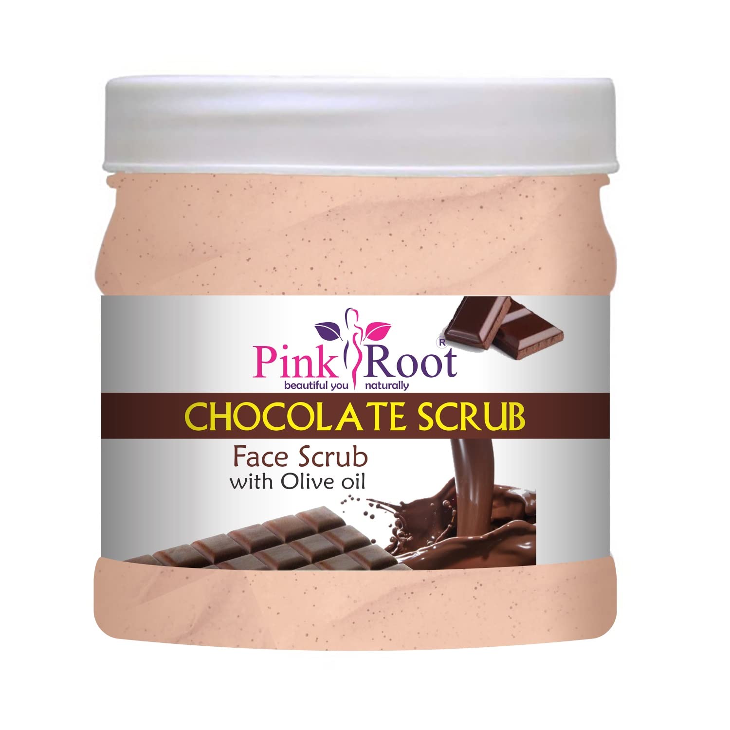 Pink Root Aloe Vera Gel Scrub & Chocolate Scrub - 500gm Each | Natural Exfoliating Face & Body Scrub for Glowing Skin | Perfect for Spa Day & At-Home Skincare Routine