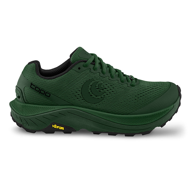 Topo Athletic Ultraventure 3 Trail Running Shoes for Men - Green/Forest Color, Size 8.5 2E Wide - Durable Hiking & Outdoor Adventure Footwear