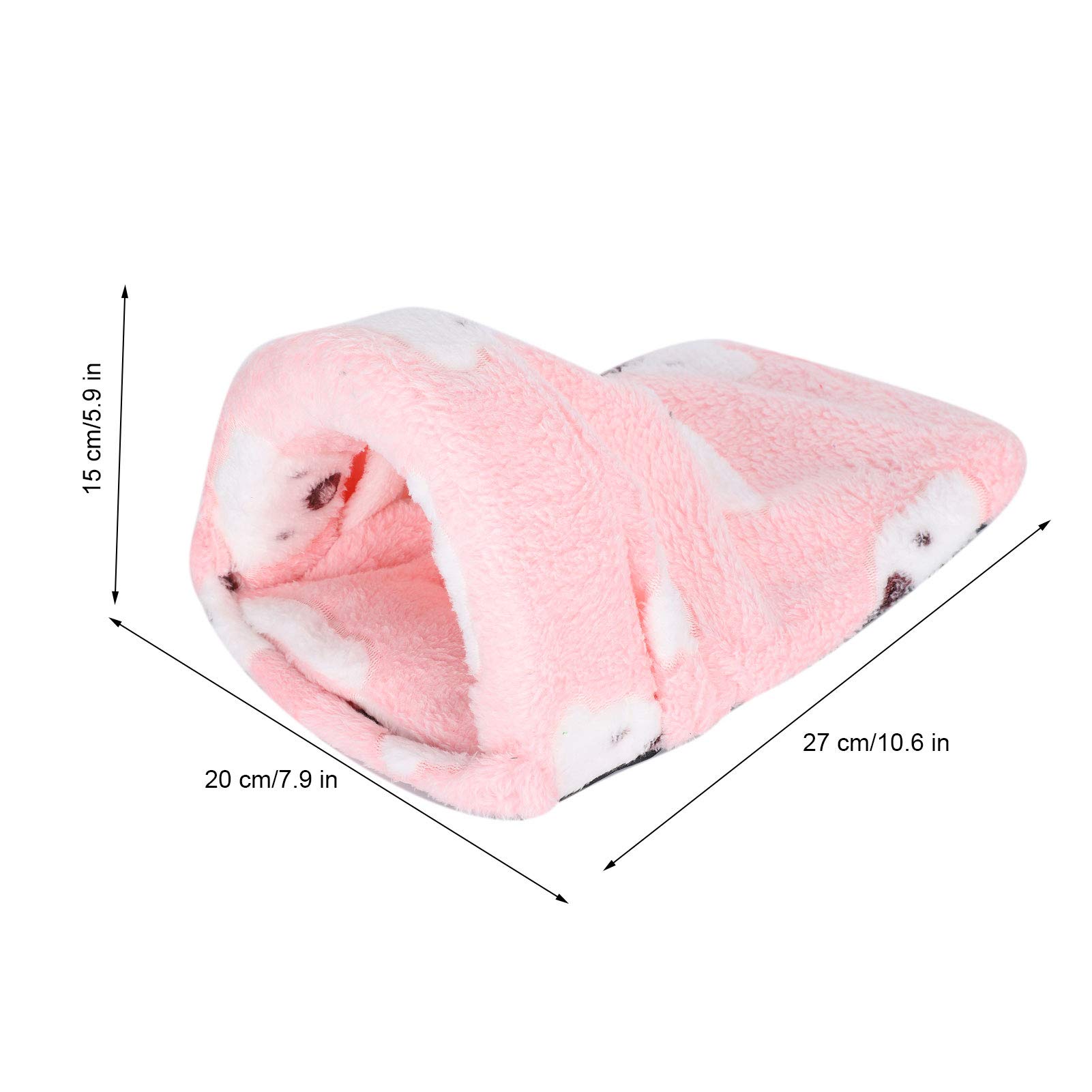 **Soft Flannel Guinea Pig Hideout & Hamster Bed - Cozy Small Animal Pet Cave for Winter, Warm Hanging Cage Accessory for Rats, Mice, and Rodents - Perfect for Cuddling & Sleeping in Cages**