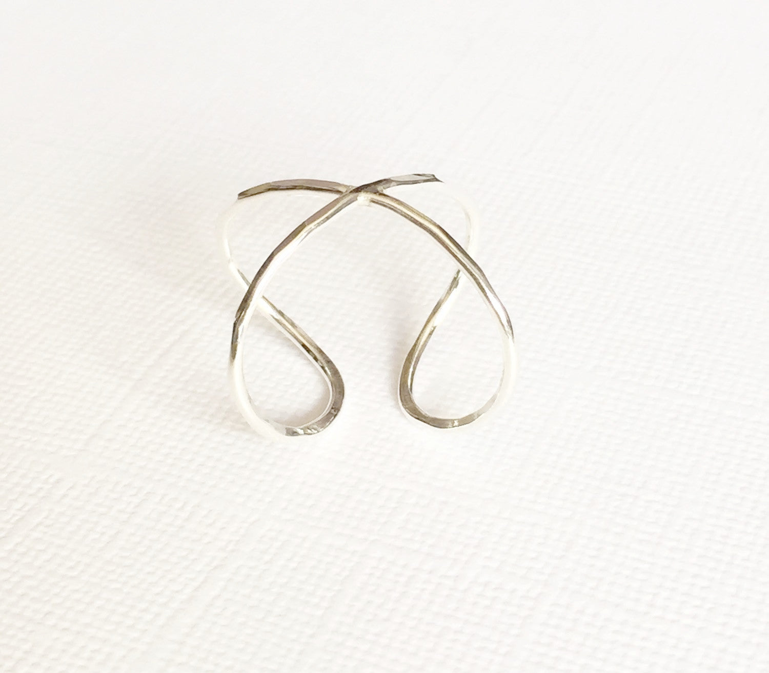 Infinity Cuff Ring - Sterling Silver (R131) | Elegant Stackable Jewelry for Women, Perfect for Everyday Wear & Special Occasions