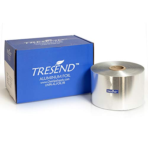 Tresend Aluminum Hair Highlighting Foil - 3.9” Wide for Salon Coloring, DIY Hair Dye, Arts & Crafts, Scrapbooking - Perfect for Professional Stylists & Home Hair Treatments (2 Rolls)