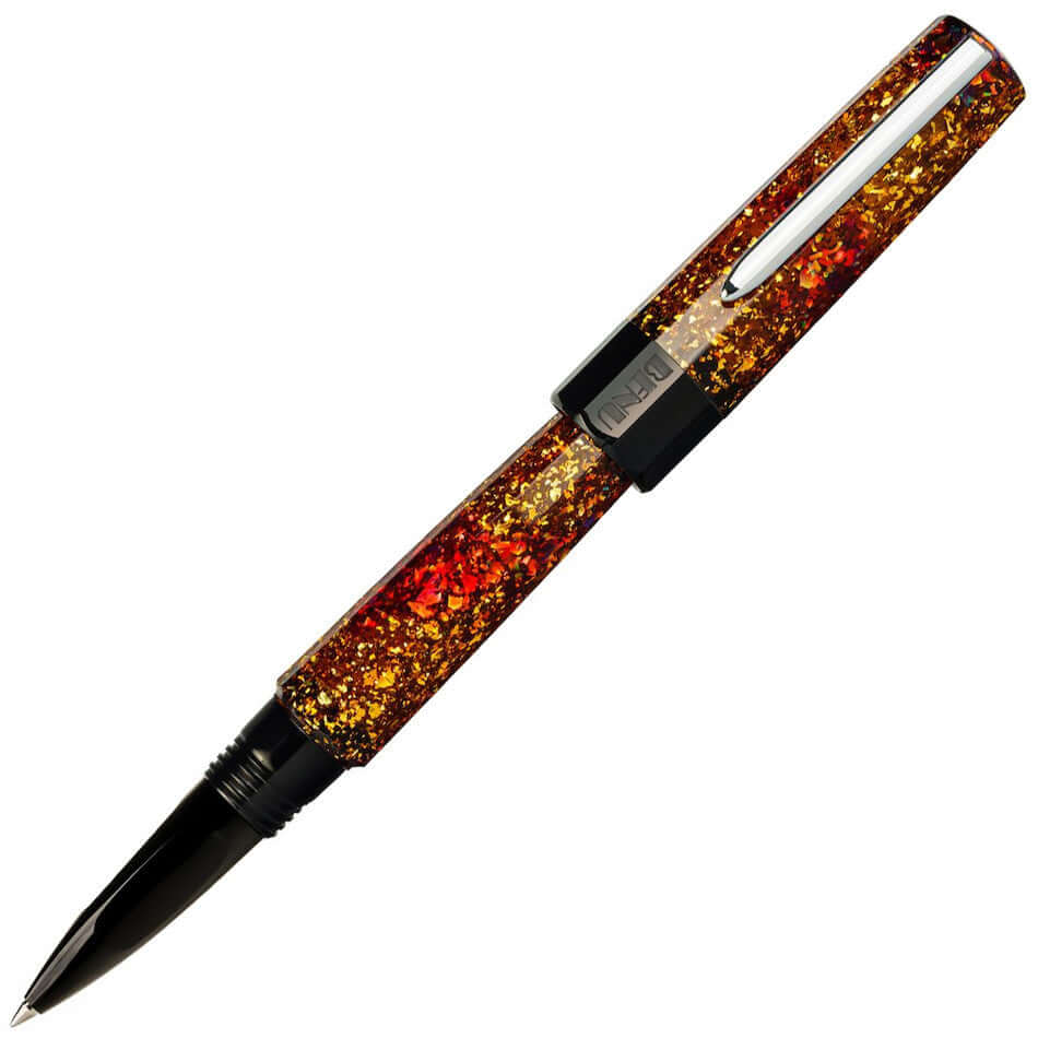 Benu Euphoria Rollerball Pen - Premium Bourbon Color Luxury Writing Instrument for Journaling, Note Taking & Gift Giving