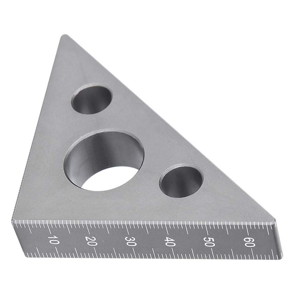 45/90 Degree Aluminum Alloy Right Angle Ruler - Precision Woodworking Measuring Tool for Carpentry, Framing & DIY Projects | Frosted Surface for Enhanced Grip