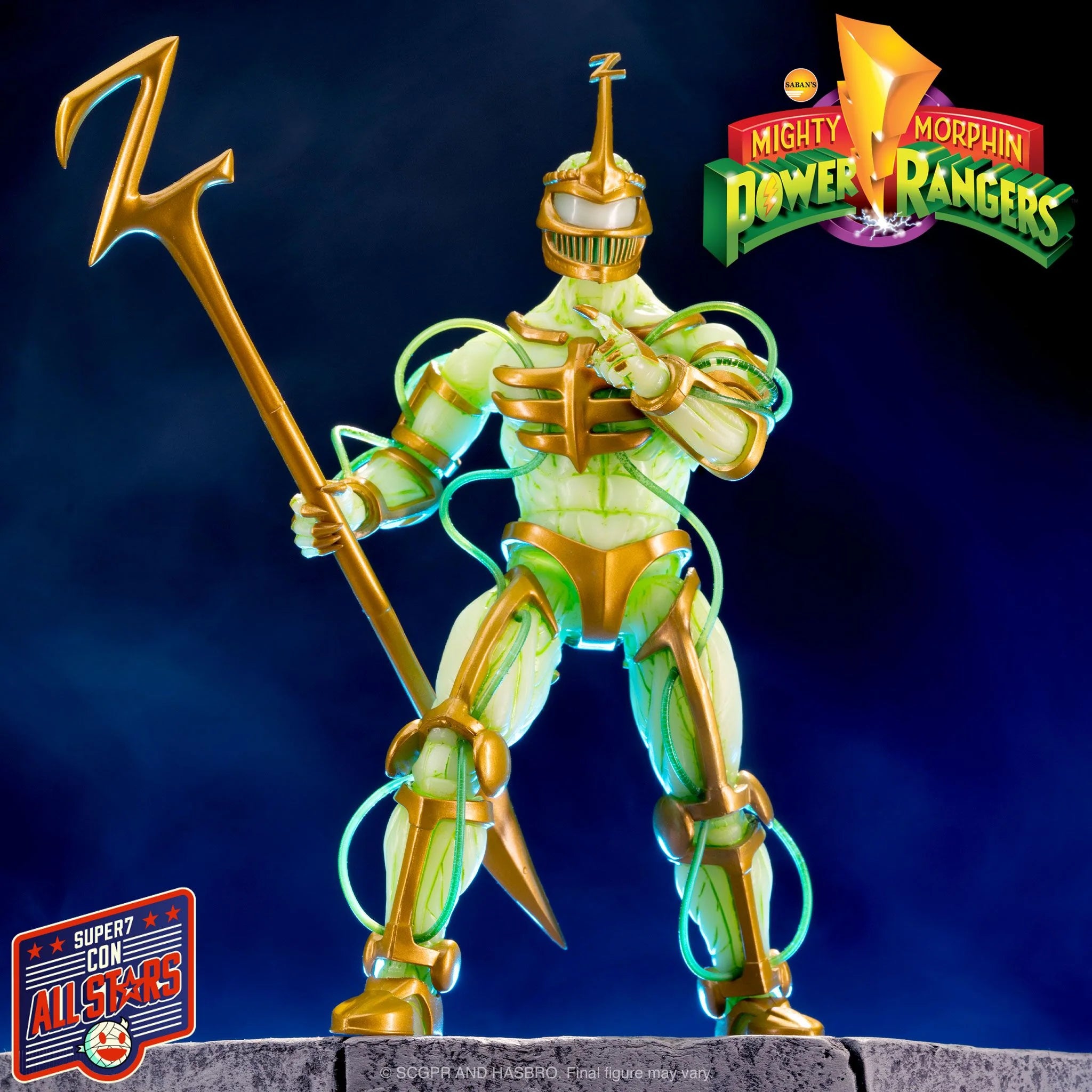 Mighty Morphin Power Rangers ULTIMATES! Lord Zedd (Imperial Gold Glow) Action Figure - Collectible Toy for Fans & Display - Perfect for Home Decor, Office Display, and Gift Giving