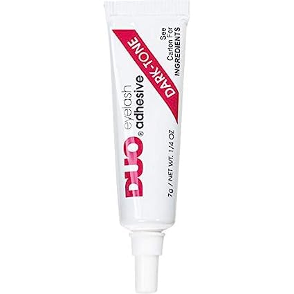 JUPREV Waterproof False Eyelash Glue - Dark Tone Adhesive for Black & Brown Eyelash Extensions | Long-Lasting, Smudge-Proof Lash Glue for Daily Wear & Special Occasions