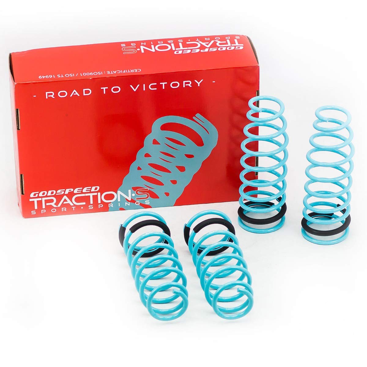Godspeed LS-TS-MA-0005 Traction-S Performance Lowering Springs - Enhance Handling & Steering for Sports Cars & Track Racing