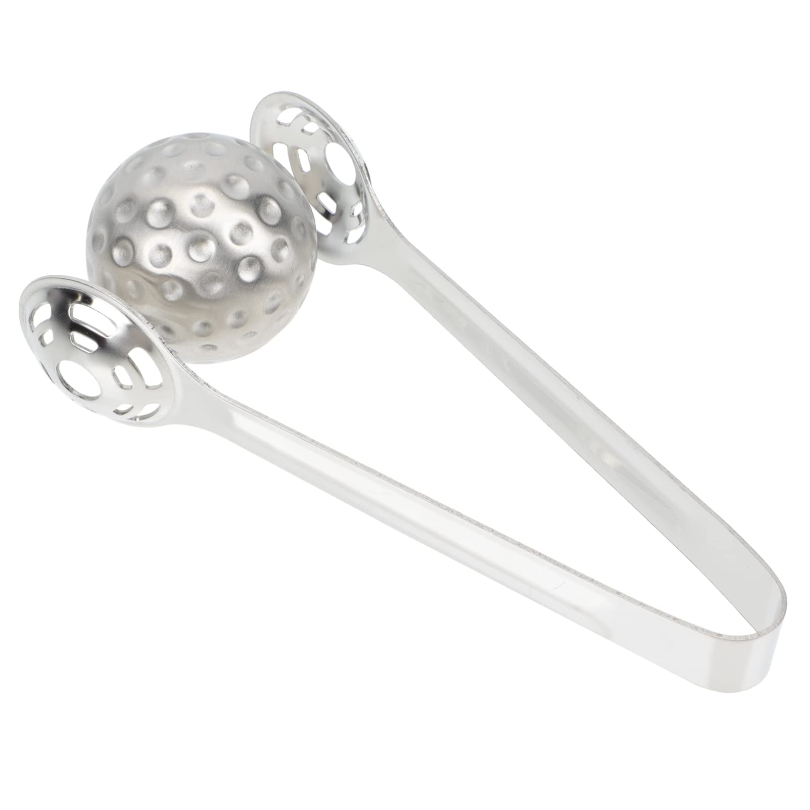 Zerodeko 1 Set Stainless Steel Whiskey Ice Ball Tongs - Reusable Metal Ice Cube Clamps for Whiskey, Cocktails & Beverages - Perfect for Chilling Drinks, Home Bars & Party Serving