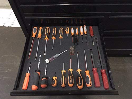 5S Lean Tool Box Foam Organizers - 1/2 Inch Thick Black Foam Insert (48
