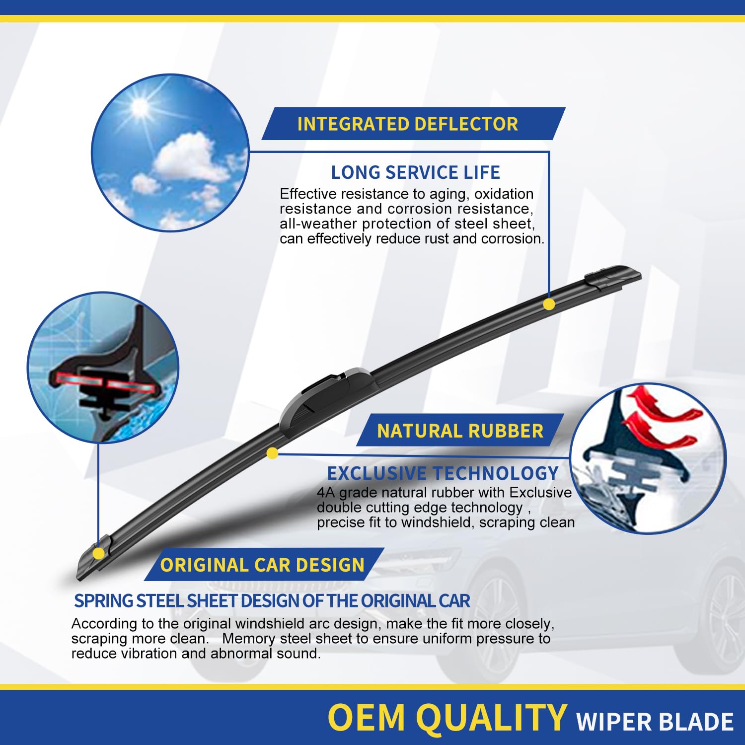 Jeep Wrangler JK Windshield Wiper Blades Set (2007-2018) - 15