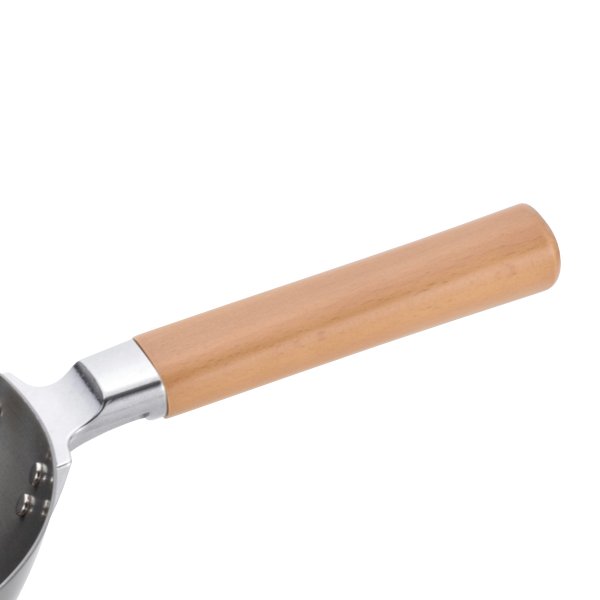 Premium Chitose 28cm Wooden Handle Induction Deep Iron Frying Pan - Nonstick Skillet for Sauteing, Frying & Stir-Frying | Perfect for Gas, Electric & Induction Cooktops