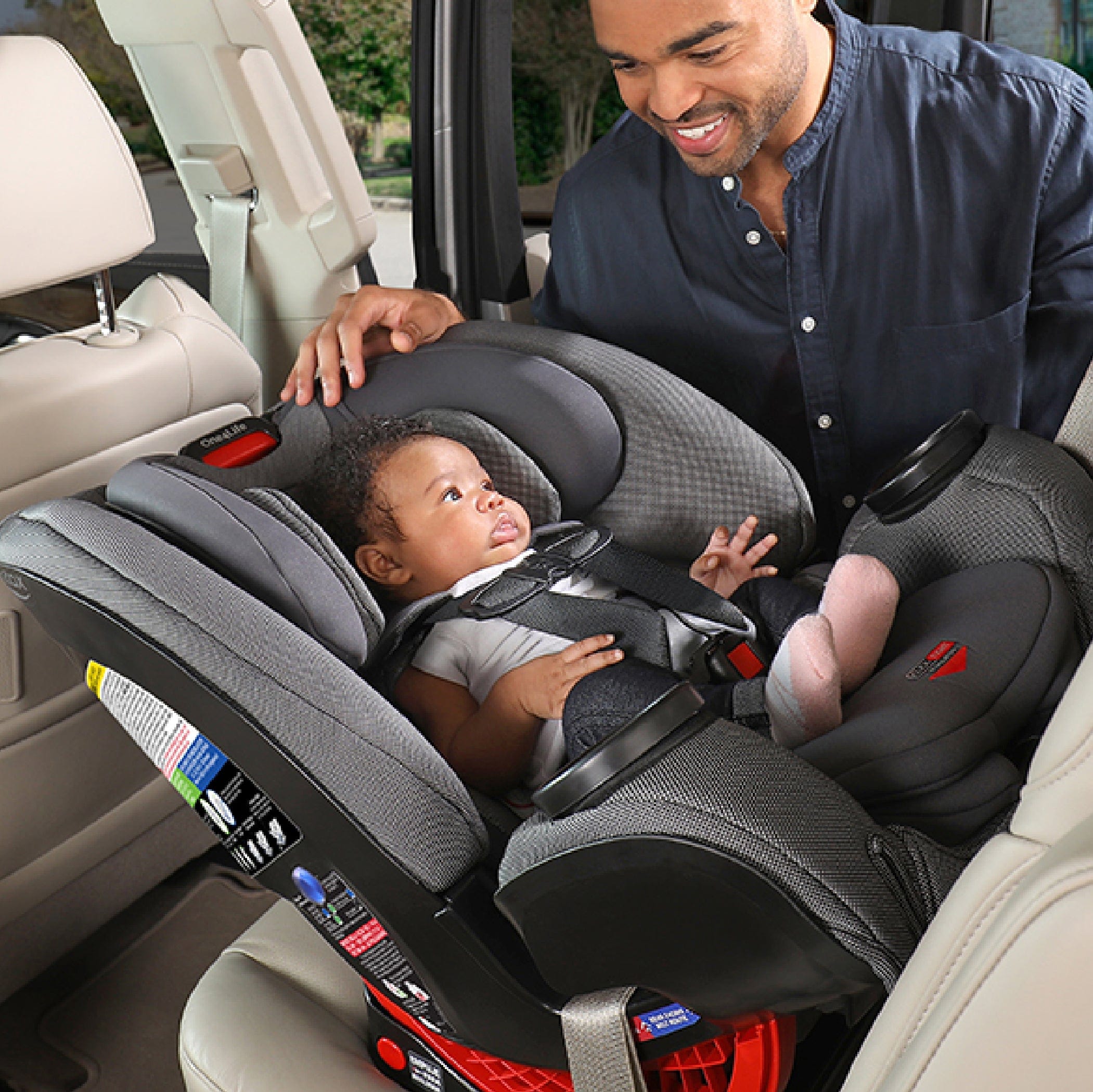 Britax One4Life Clicktight All-in-One Convertible Car Seat for Infants to Toddlers - Safe & Comfortable for Extended Rear-Facing & Forward-Facing - Perfect for Family Travel & Daily Commutes