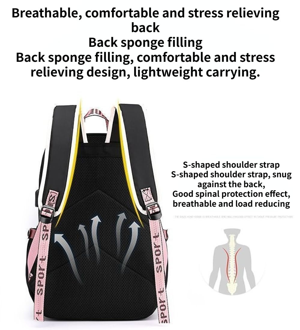 Stylish Capybara Print Backpack for Women - Large Capacity Travel & Laptop Bag - Durable Polyester Canvas Backpack (Style F) - Perfect for School, Work, Travel & Outdoor Adventures
