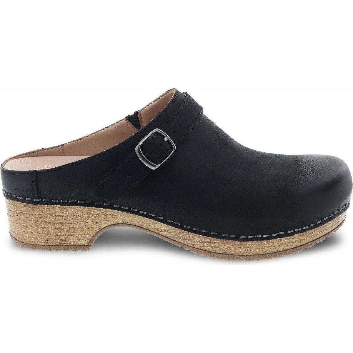 DANSKO Women's Berry Burnished Nubuck Leather Clogs - Comfortable Slip-Resistant Shoes for Nurses, Teachers & Healthcare Workers