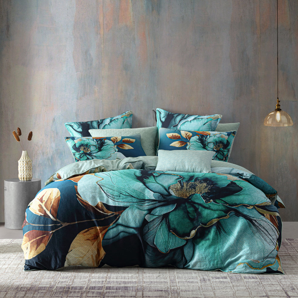 Premium Cheshire Quilt Cover Set - Super King Size Bedding, 100% Cotton Duvet Cover with Pillowcases | Elegant Home Decor for Master Bedroom & Guest Room