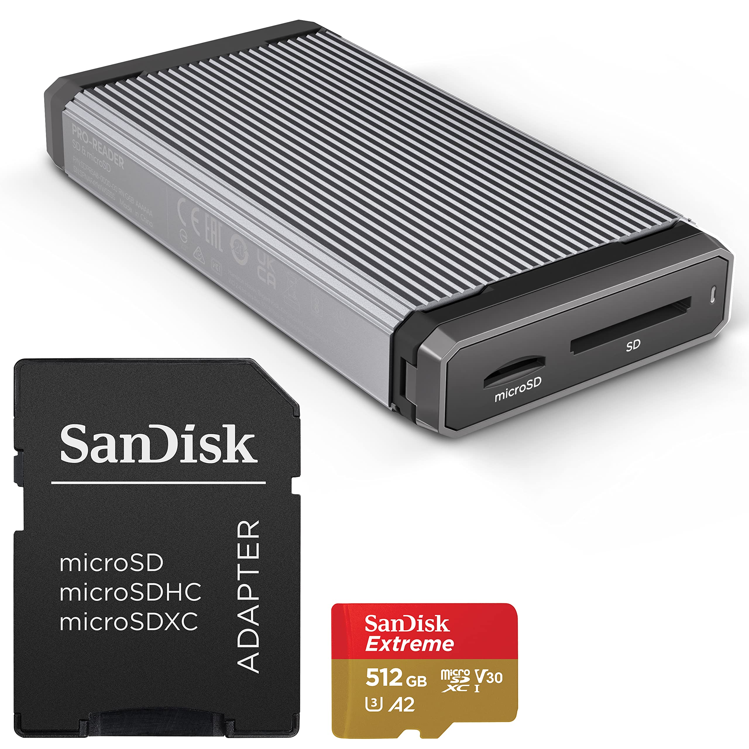 SanDisk 512GB Extreme microSDXC UHS-I Memory Card with Adapter - 190MB/s Read Speed, A2 App Performance, 4K UHD, Waterproof, Shockproof - Perfect for DSLR Cameras, Drones, Action Cameras & Gaming Consoles