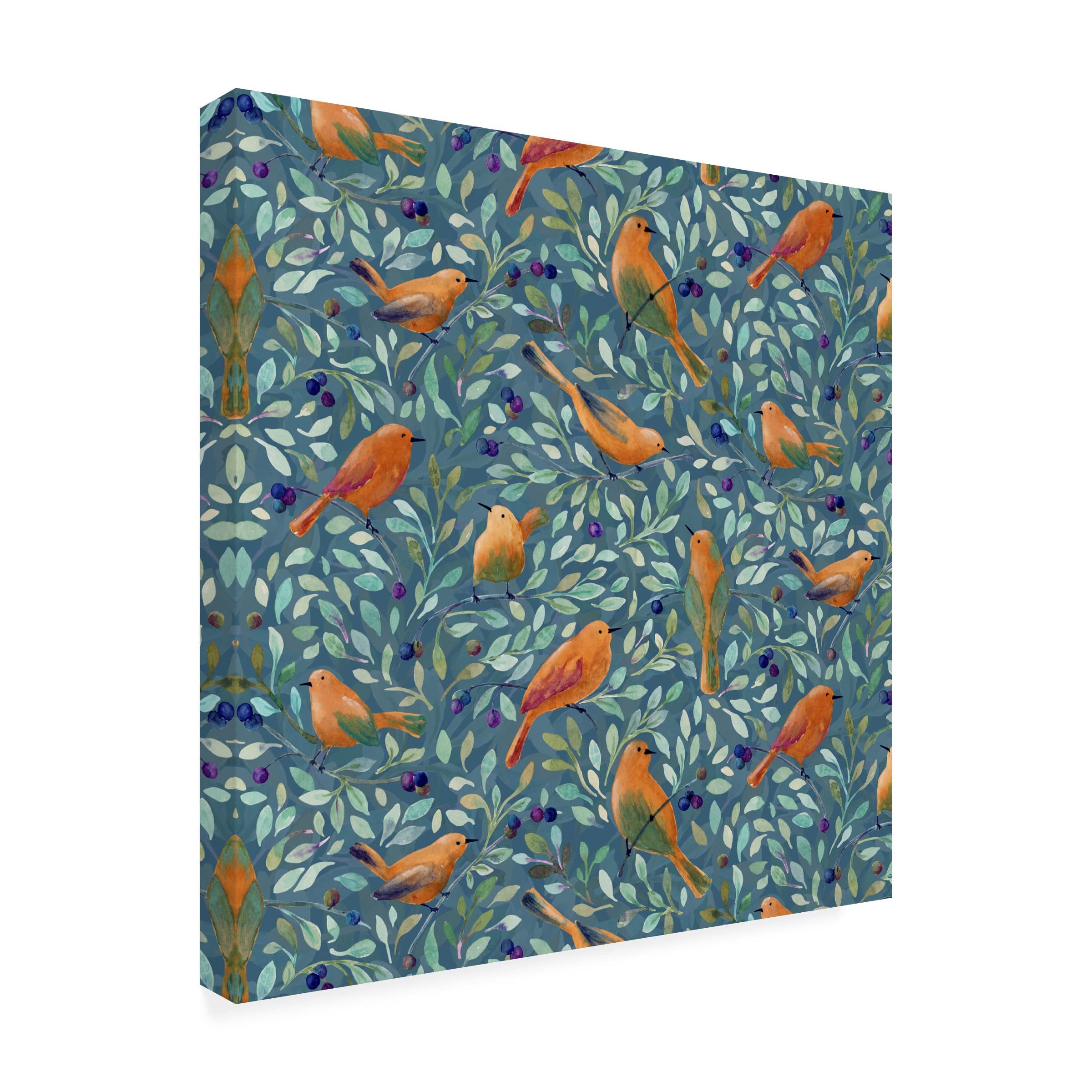 Trademark Fine Art 'Violets 100' Canvas Wall Art Print by Yachal Design - Perfect for Living Room, Bedroom & Office Decor