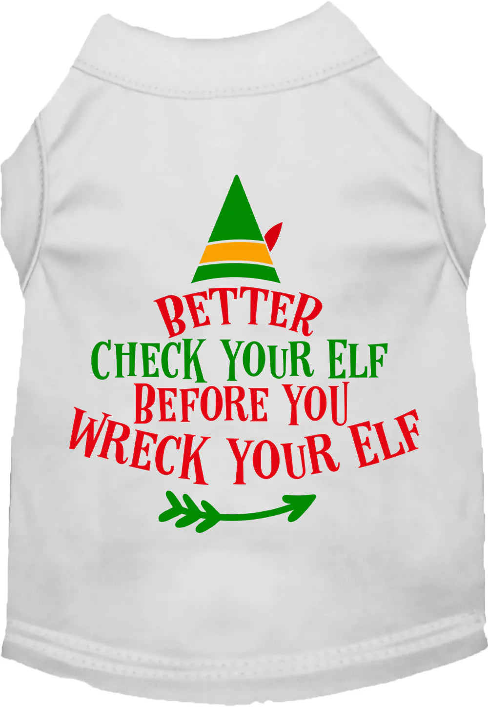 Check Your Elf Screen Print T-Shirt - Funny Christmas Graphic Tee in Multiple Colors - Perfect for Holiday Parties & Gifts