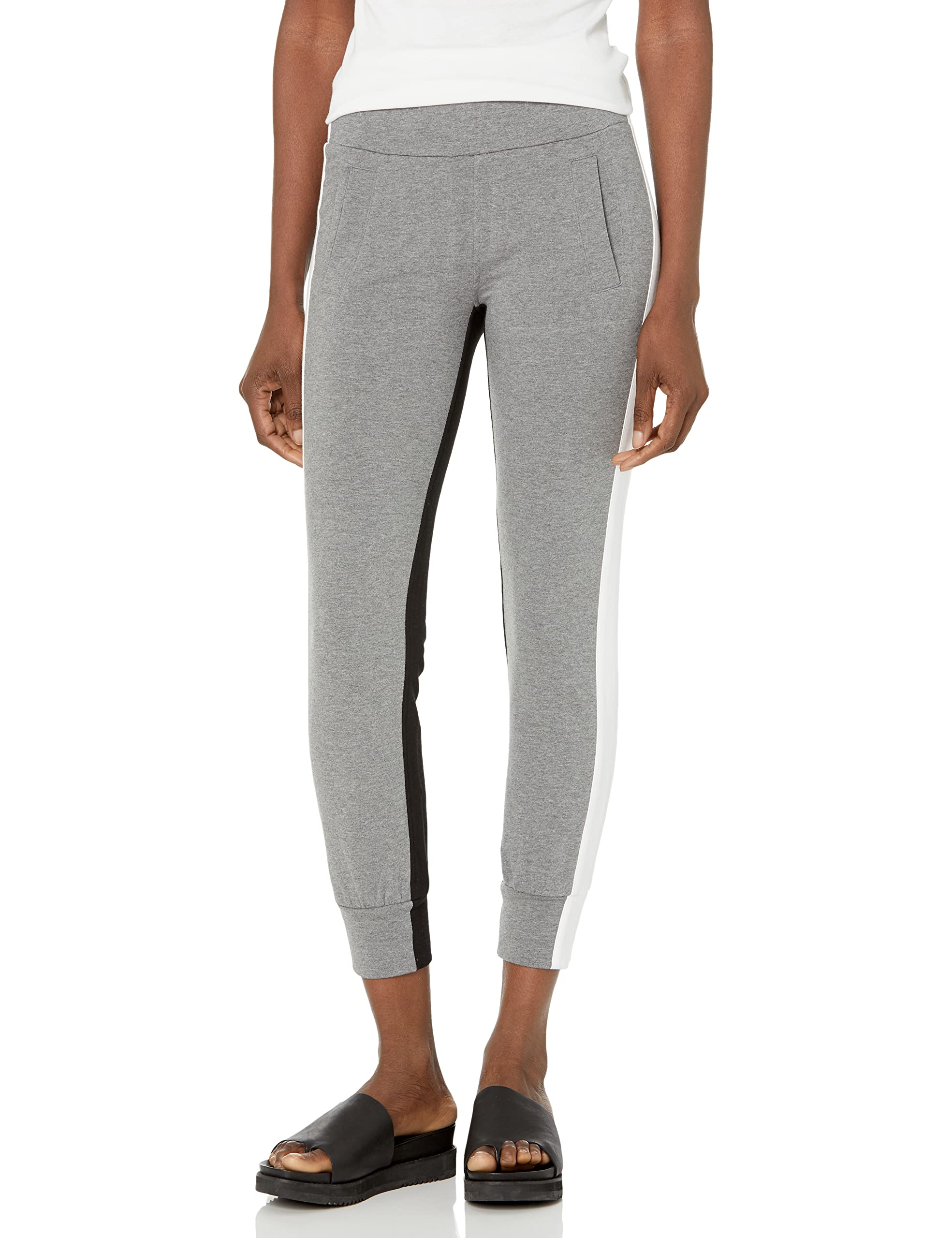 Norma Kamali Women's High-Waisted Fleece Sweatpants - Soft Lounge Pants for Yoga, Running & Casual Wear