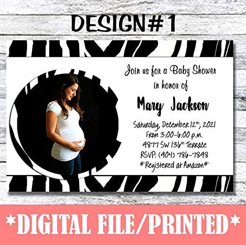 Zebra Print Pink Birthday Invitations - Baby Shower, Sweet 16 & Wedding (10-Pack or Digital Download) | Premium Cardstock with Envelopes | Matte/Glossy Finish | Perfect for Birthday Parties, Bridal Showers & Special Events