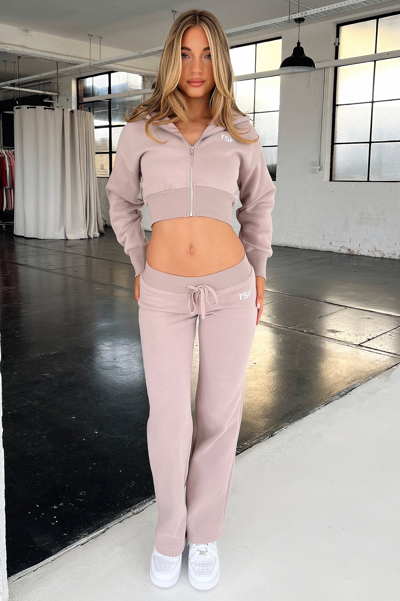Kaztek Women's Low Rise Sweatpants - Soft Casual Joggers with Elastic Waistband, Mocha Brown for Lounge, Yoga & Running (Perfect for Home, Gym & Travel)