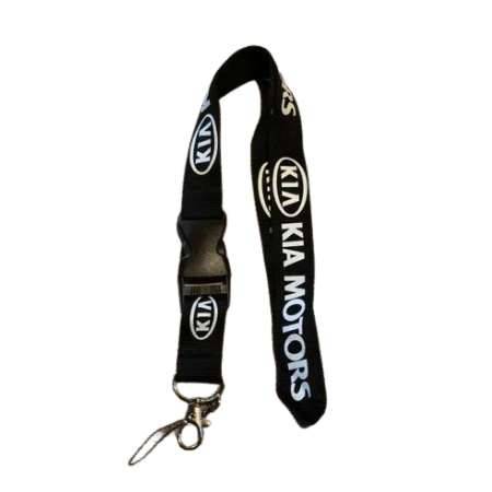 Kia Lanyard ID Badge Holder - Black/White & Red/White Logo Options - Perfect for Work, Events, and Conventions