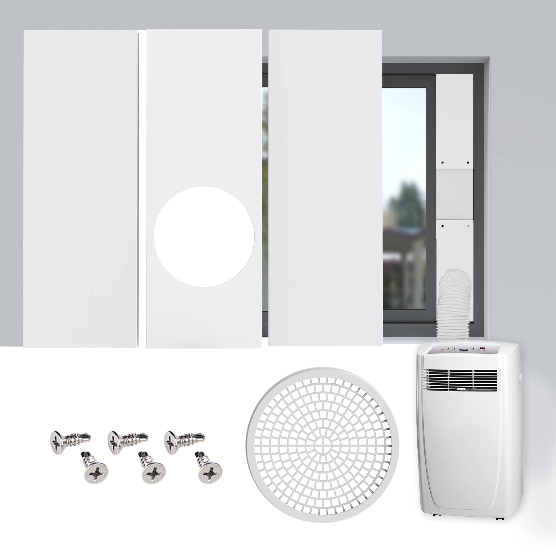 Daisypower Portable Air Conditioner Window Kit - Adjustable Seal Panels for 5
