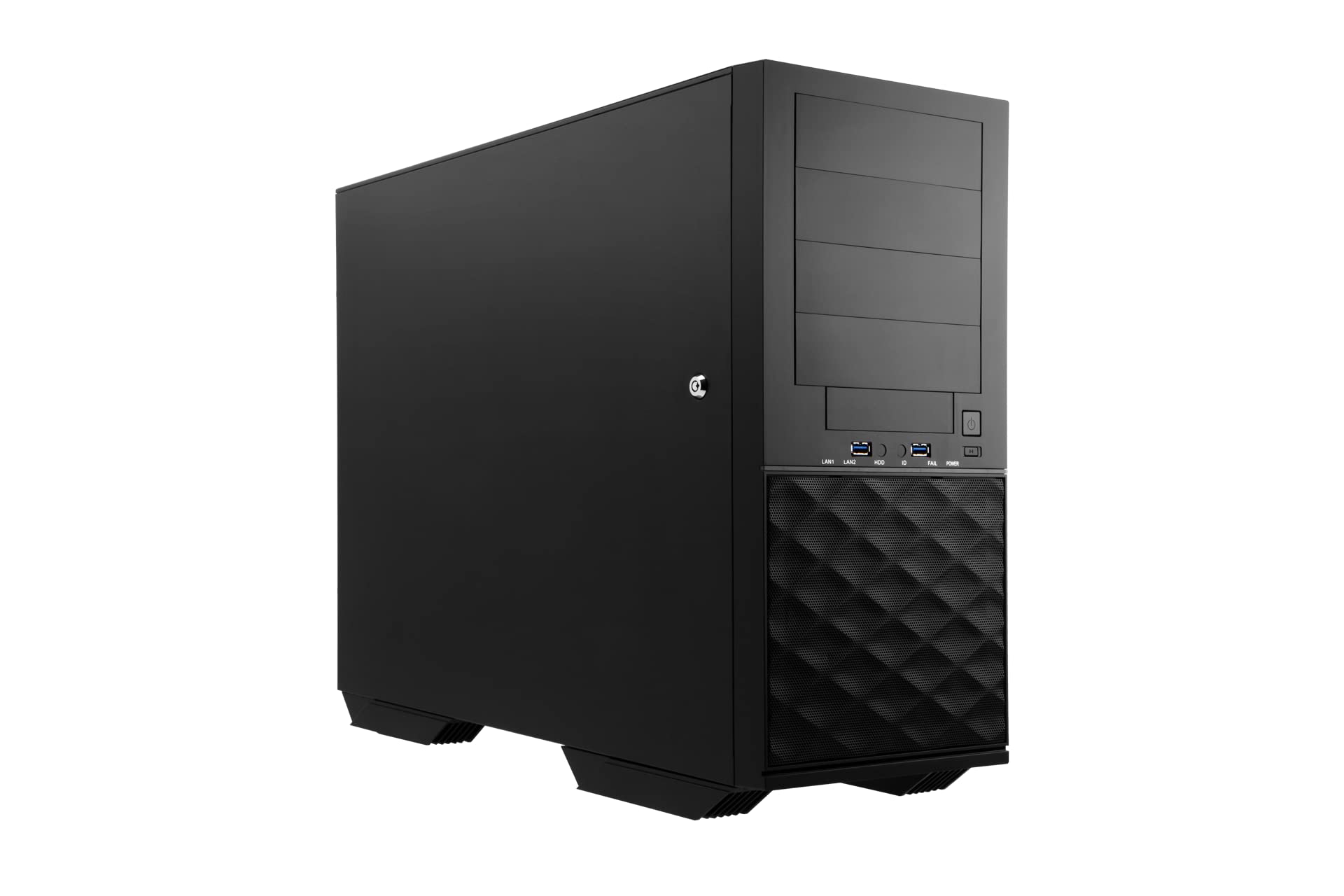 IN-WIN IW-PL052X.B3 Long Version Server Chassis with USB 3.0 & HD Audio, 120mm Cooling Fan - Ideal for Data Centers, Server Rooms & Enterprise IT Solutions