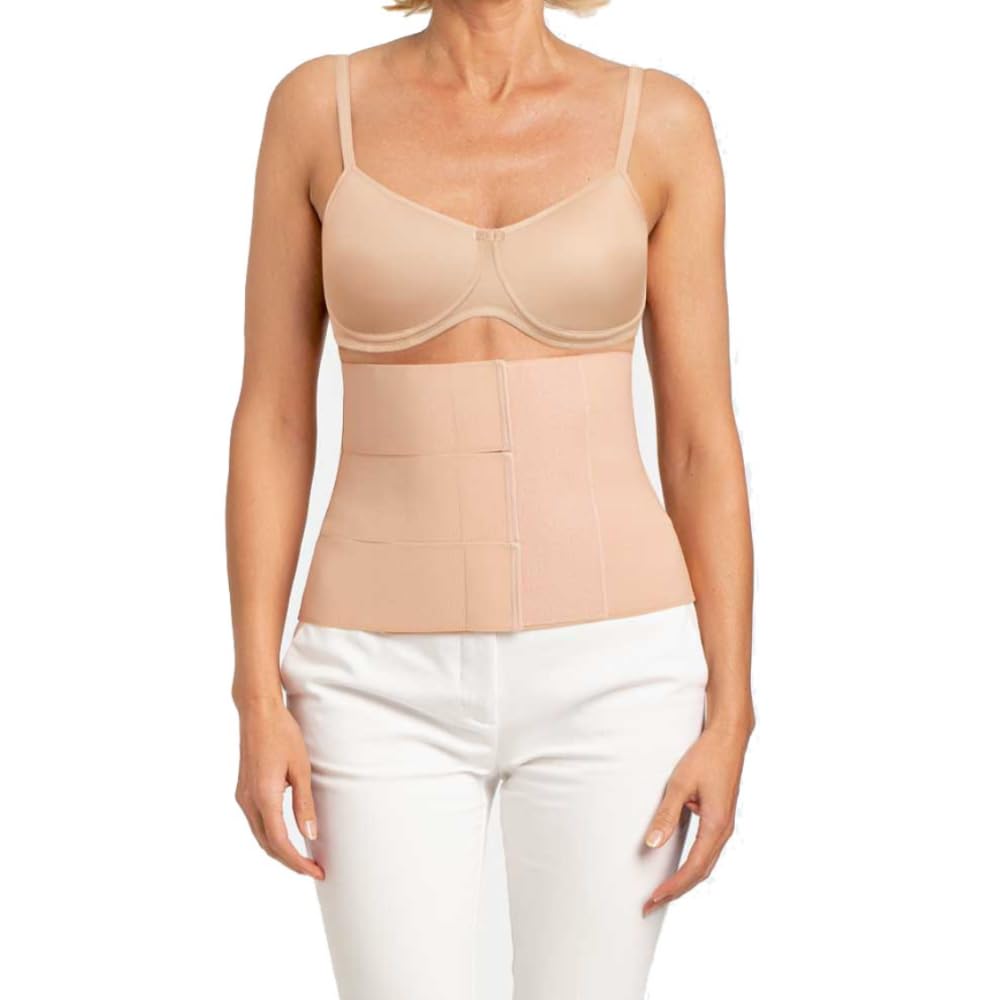 Amoena Women's Mastectomy Compression Belly Bandage - Post-Surgery Support Garment for Breast Cancer Recovery - Nude Color for Discreet Wear Under Clothes